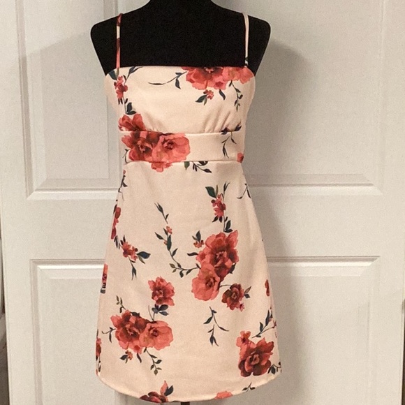 Sequin Hearts Floral Mini Dress - Picture 1 of 7